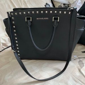 Michael Kors Black Leather Handbag